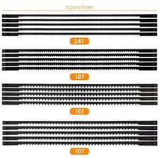 Jeu de lames de scie à chantourner en acier à haute teneur en carbone 5 pouces