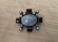 Ancienne Broche Grenat pierre