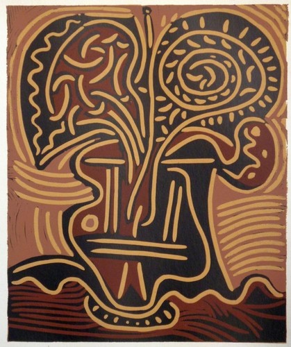 Pablo picasso linocu vase - picasso, «