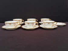 6 TASSES AVEC SES SOUCOUPES EN