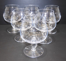 -6 VERRES à COGNAC/BRANDY en CRISTAL estampillés SEVRES JOLIS PIEDS COLLECTION D