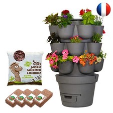 WORMgarden Gris 3 niveaux