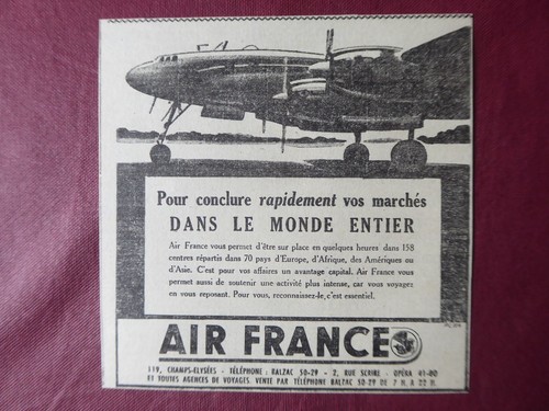 1949 pub air france airline - air,
