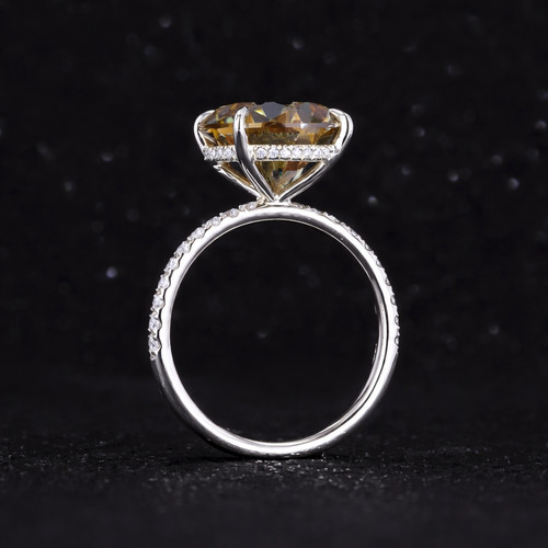 Bague diamant champagne