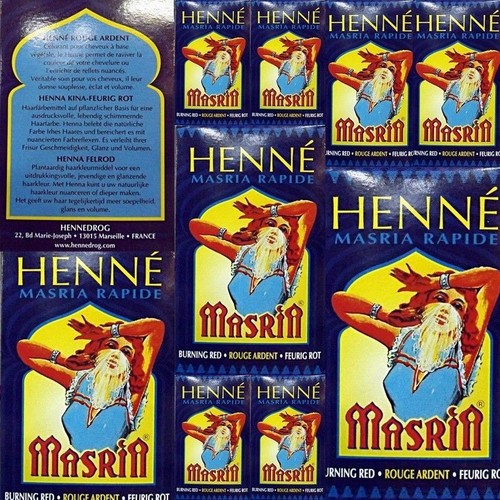 Boites henné rouge ardent - 10,
