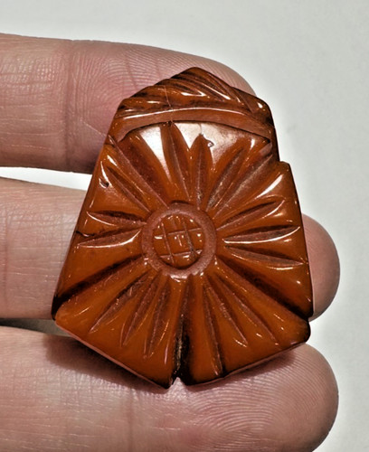 Vintage sculpté rouge - sculpté,