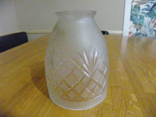 Tulipe ancienne verre - verre, ou