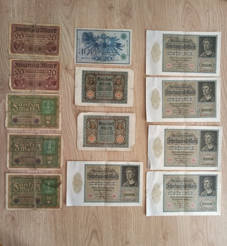 Lot 13 billets allemagne - ,