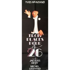 3 SEATS FOR THE 26 Original Movie Poster Style B - 23x63 in. - 1988 - Jacques De