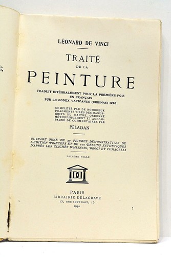 Livre ancien vinci traité - livre,
