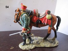 1/32 FIGURINE DEL PRADO 54 CAVALIER CHASSEUR CHEVAL FRANCE 1812 NAPOLEON EMPIRE