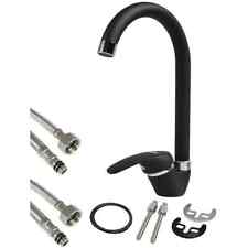 Mitigeur Monocommande Évier Cuisine Bec Haut Couleur Noir