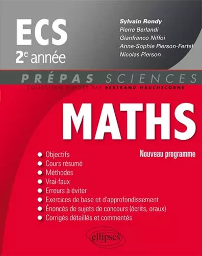 Maths ecs année - maths, programme