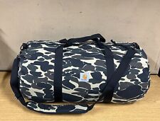 GENUINE CARHARTT DUFFEL BAG DUCK HUNTER CAMO RIPSTOP COTTON W/ STRAP EX MINT !!!