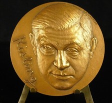 Médaille Painter peintre franco-polonais Moïse Kisling fc Torcheux 68mm Medal 铜牌