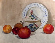 Aquarelle ancienne Nature