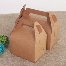  12 Pcs Boite A Dragee Mariage Boîtes En Papier Kraft À Gâteau De Fête