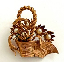 BROCHE ancienne plaqué OR