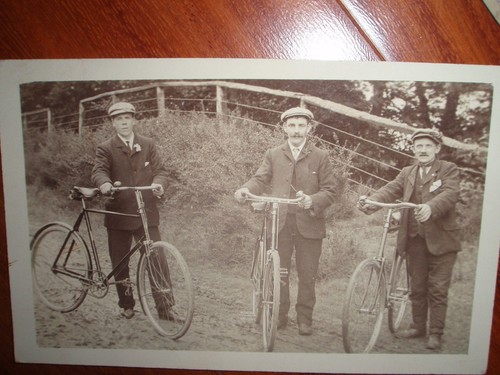 Cycliste velo ancien - ak, 69