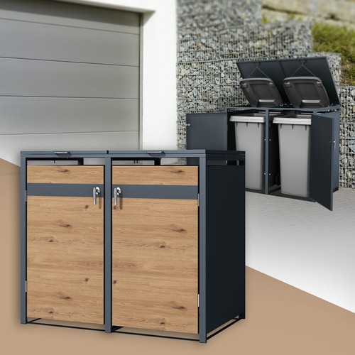 Cache poubelle jardin - jardin, de