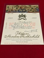 Etiquette vin Mouton