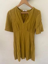 robe midi Mango moutarde