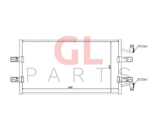 Air condenseur radiateur - condenseur, a/c