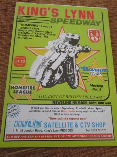 Programme speedway king s - programme,