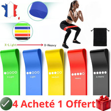Bande élastique Résistance Traction Exercice Fitness Caoutchouc Gym Entrainement