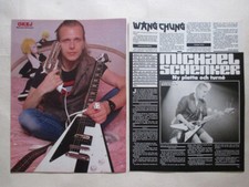 Michael Schenker Wang Chung cuttings clippings Sweden 1980s