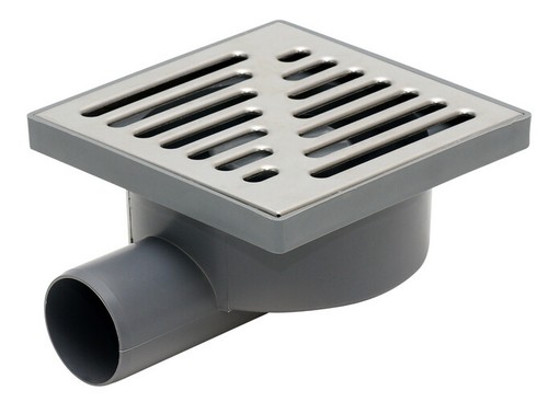 Côté sortie grille acier - sortie,