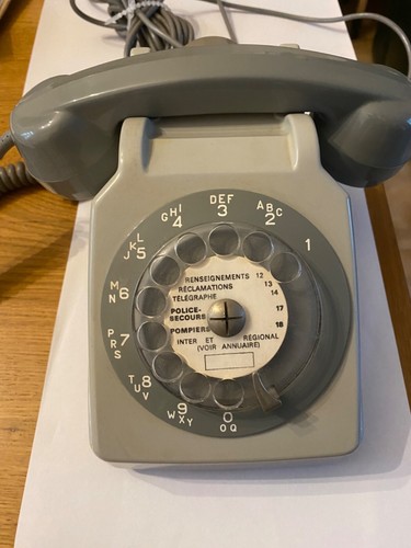 Téléphone rétro fixe - téléphone, année