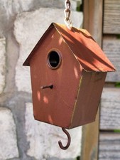 Maison à oiseaux décorative à suspendre, haute, rostoptique, petite