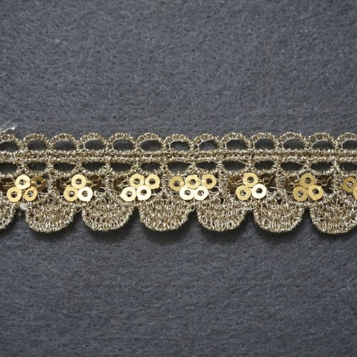 Sequin dentelle bords - 9.1m,