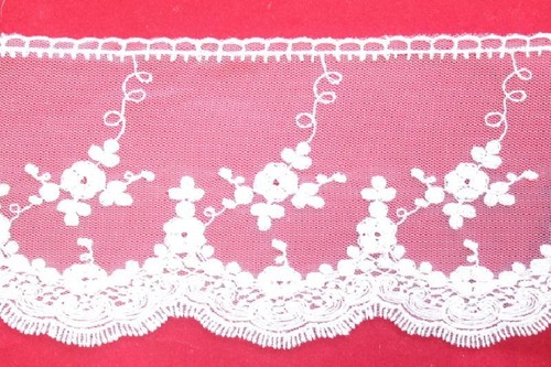 Dentelle tulle ruban haut - tulle,