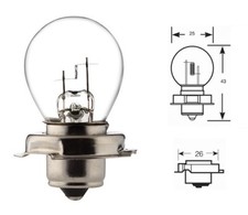AMPOULE 12V 15W P26S PEUGEOT 103 MBK 41 51 MOTOBECANE SOLEX MOBYLETTE PROJECTEUR