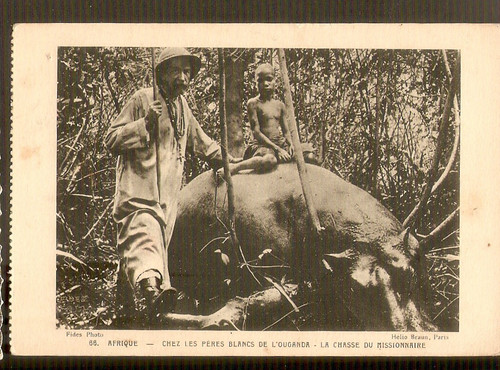 Ouganda carte postale - ouganda, :pères