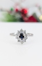 Bague Marguerite en or blanc