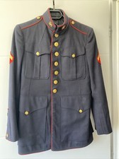 Ancienne Veste Us Marine Militaire Sergent  Collection Uniforme Blason