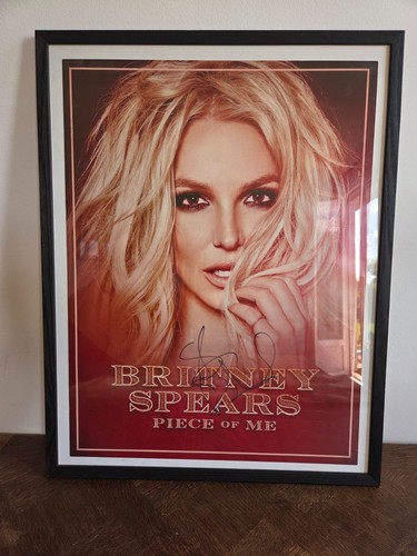 Britney spears signed poster - britney,