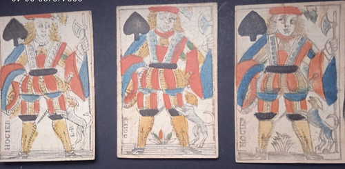 Cartes jouer xviii - jouer, xviii°