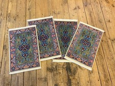 4 X Tapis Oriental Noué À La