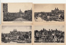 Lot of 4 old postcards old