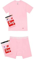 FW21 Supreme Hanes Rose Boxer