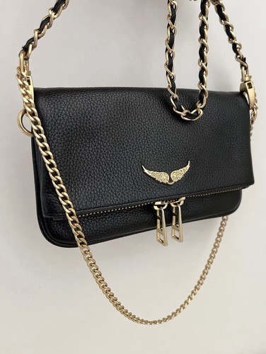 Pochette rabat cuir - pochette, à