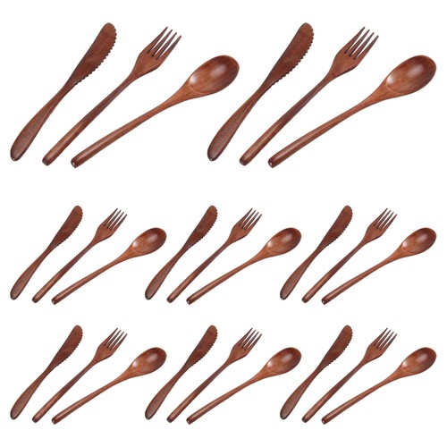 Cuillère bois fourchette - cuillère,