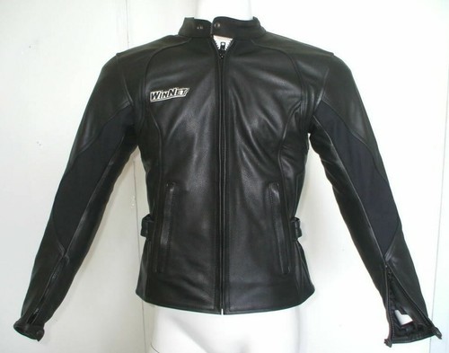 Veste moto cuir avec - en,