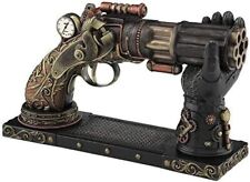 Pistolet revolver Steampunk Veronese WU76919YA sur support