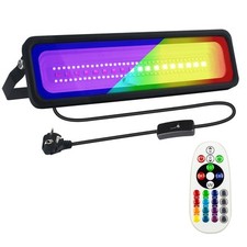 Projecteur LED Couleur 50W Projecteur LED RGB Exterieur avec Télécommande Pro...
