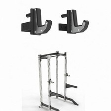 Lot de 2 crochets en J pour support d'haltères de musculation robuste